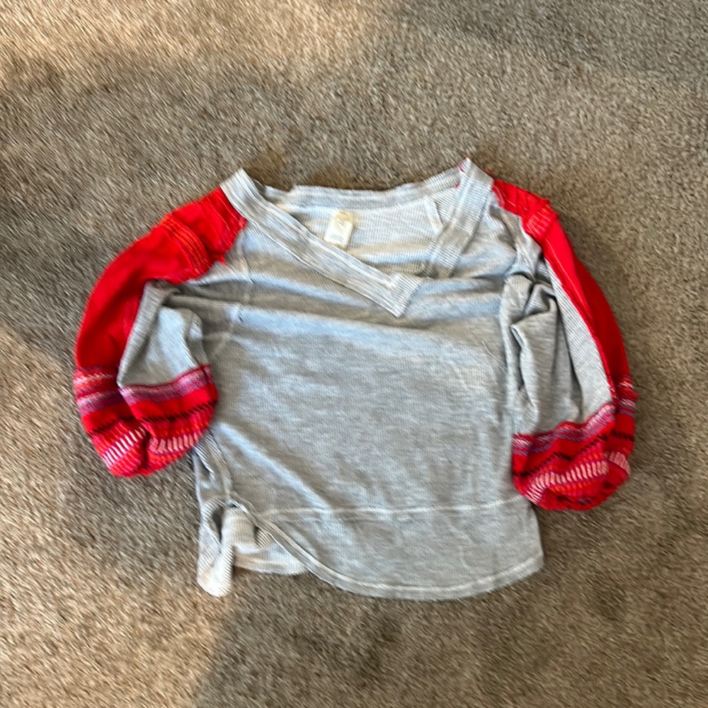 Free people thermal embroidered top